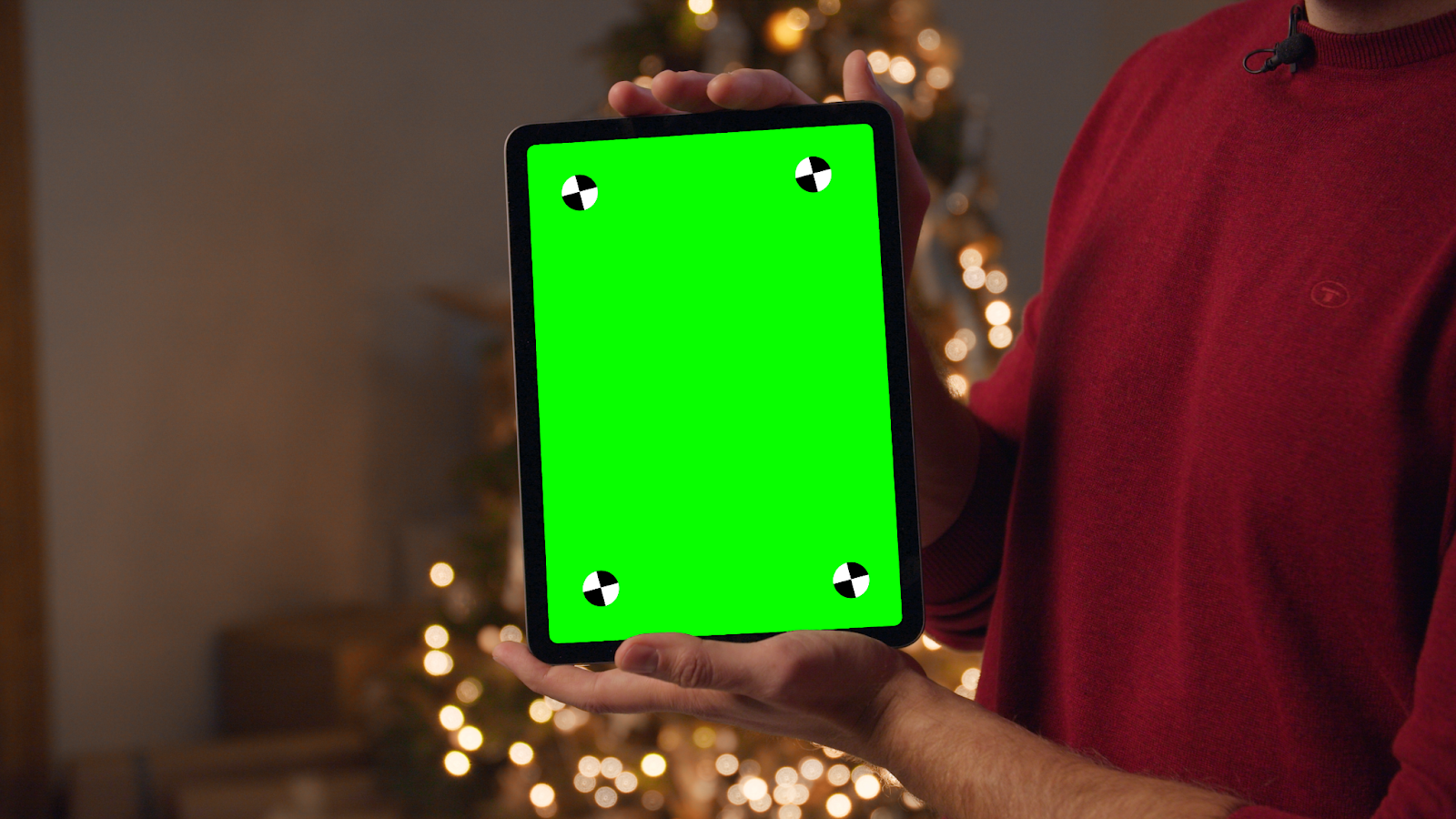 Green screen s trackovacími body